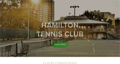 Desktop Screenshot of hamiltontennisclub.ca